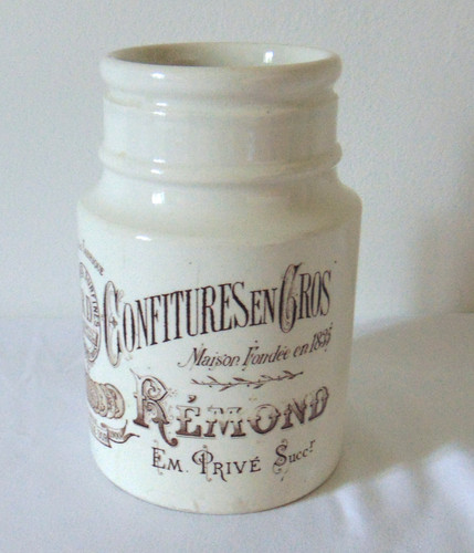 Ancien pot confiture faience - pot,