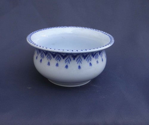 Ancien pot confiture bleu jam - pot,